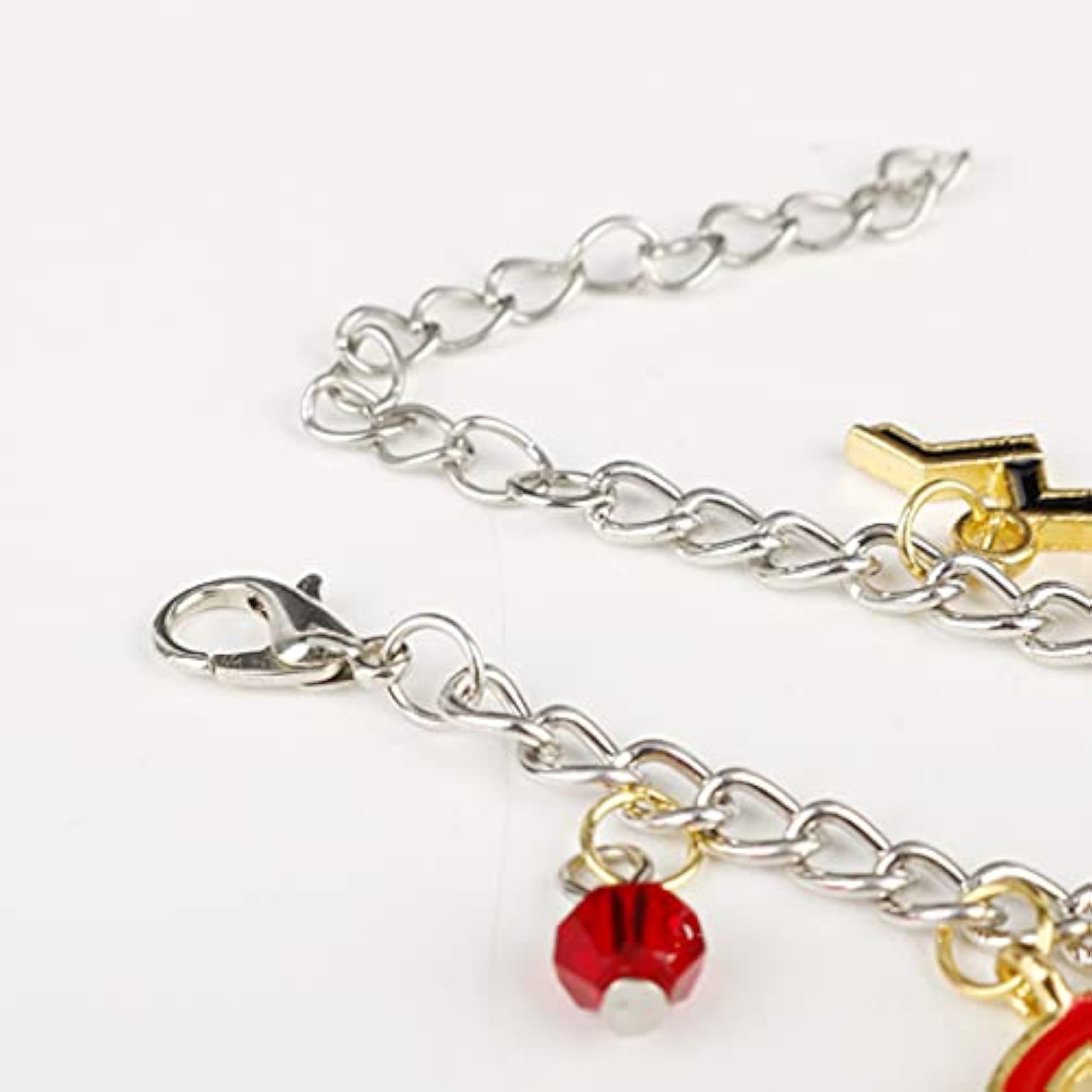 Silver Toned Harry Potter Heroes Charm Multicolor Bracelet